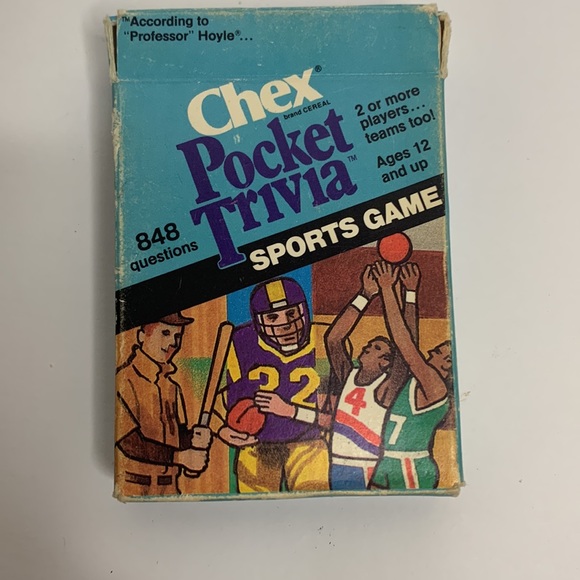 Chex Pocket Trivia SPORTS GAME 2 Original Game & Sports II Game 1985 1984 Cards - Picture 8 of 15
